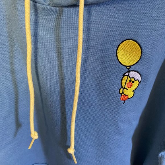 CHOCOOLATE: LINE FRIENDS embroidered ruffled hoodie SZ S - Picture 9 of 14